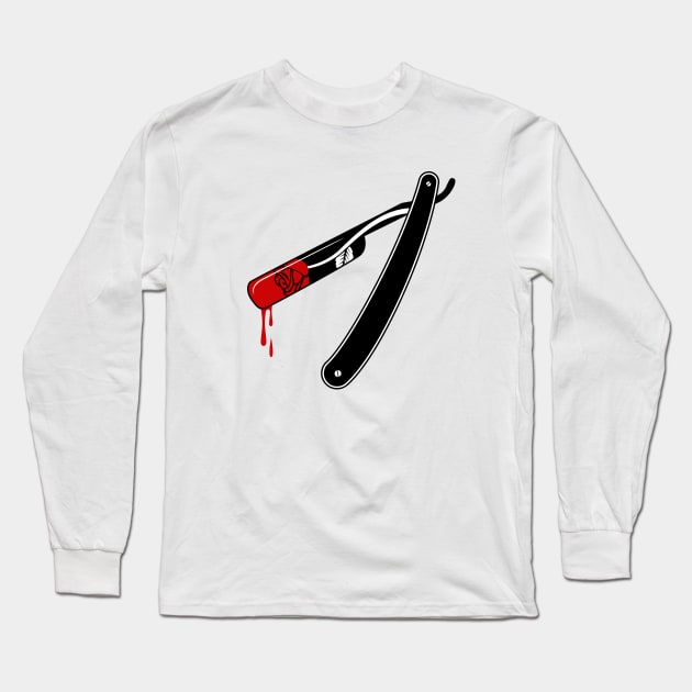 Razor Rose Long Sleeve T-Shirt by Woah_Jonny